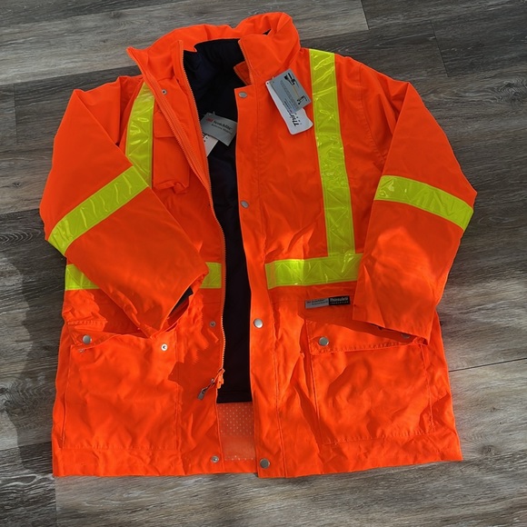 Ergodyne GloWear High Vis warm 4-in-1 Reflective Safety Jacket Orange size Large - Picture 3 of 16